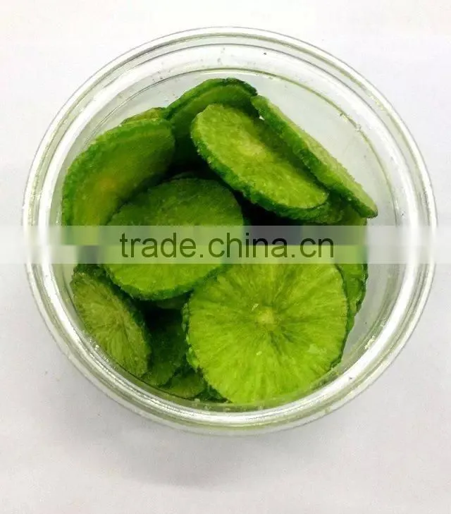 Vacuum Fried VF Dried Natural Green Turnip crisps for sale