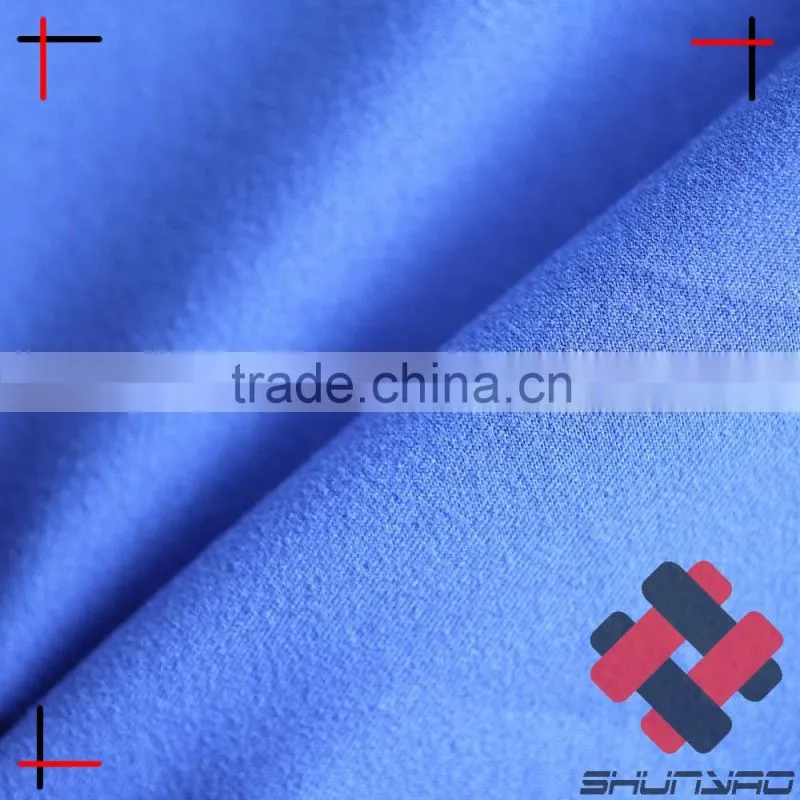 mechanical stretch microfiber peach twill fabric for beach shorts
