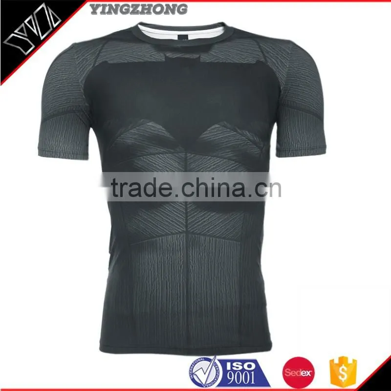 2016 new latest shirt designs gym sublimation printed shirt for men sports printing t-shirt custom t shirt print