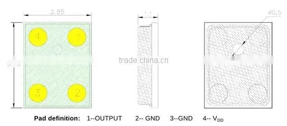 FBBFA423-A13 High Quality 59dB typical square omnidirectional metal speaker (FBELE)