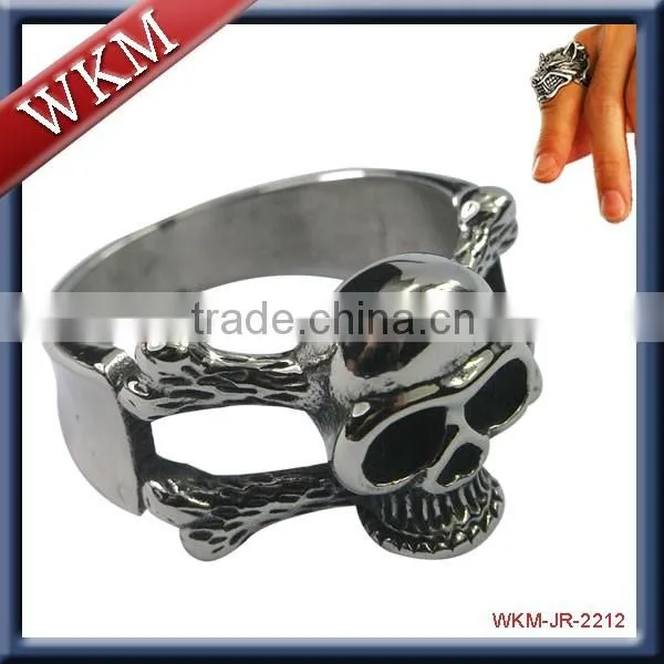Year 2016 New Design Cheap Stainless Steel Skull Ring