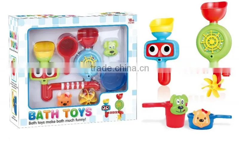 Hot toys 2016 kids baby crib water toys tub town bath toy for babies with ABS materail CE/ROHS fisher price toys