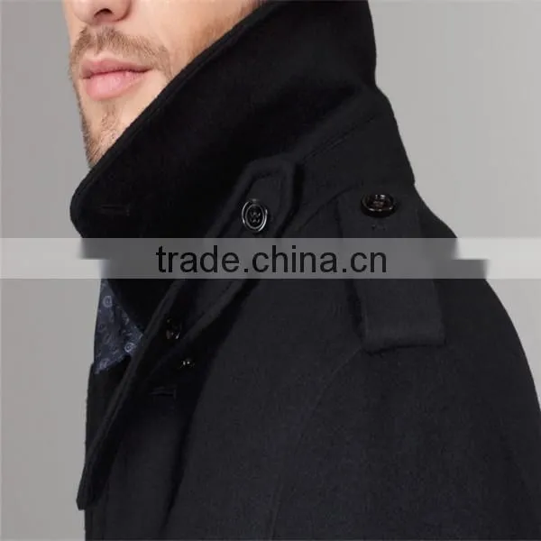 Bespoke mens wool cashmere overcoat