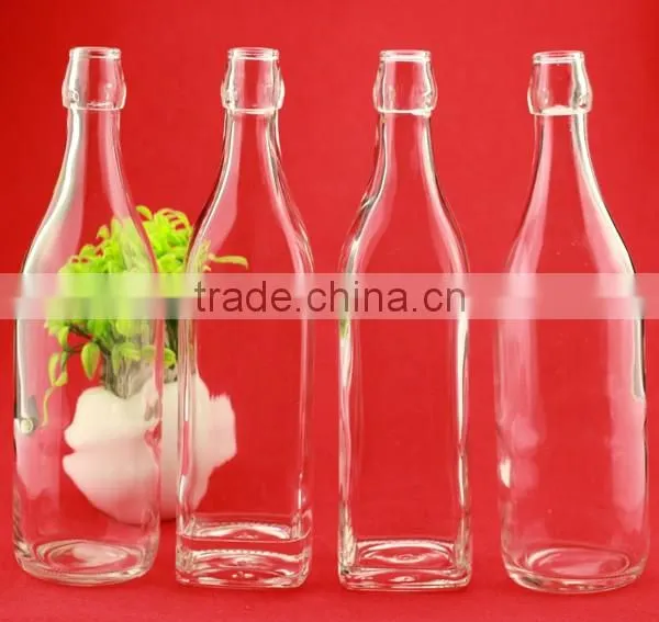 Fanctory direct sale frosted cork bottles 500ml super flint glass bottle aluminium cap water bottle