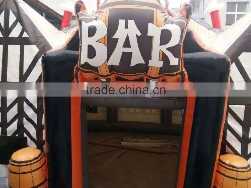 2016 New design British style portable inflatable house bar tent, large inflatable beer tent/inflatable party pub