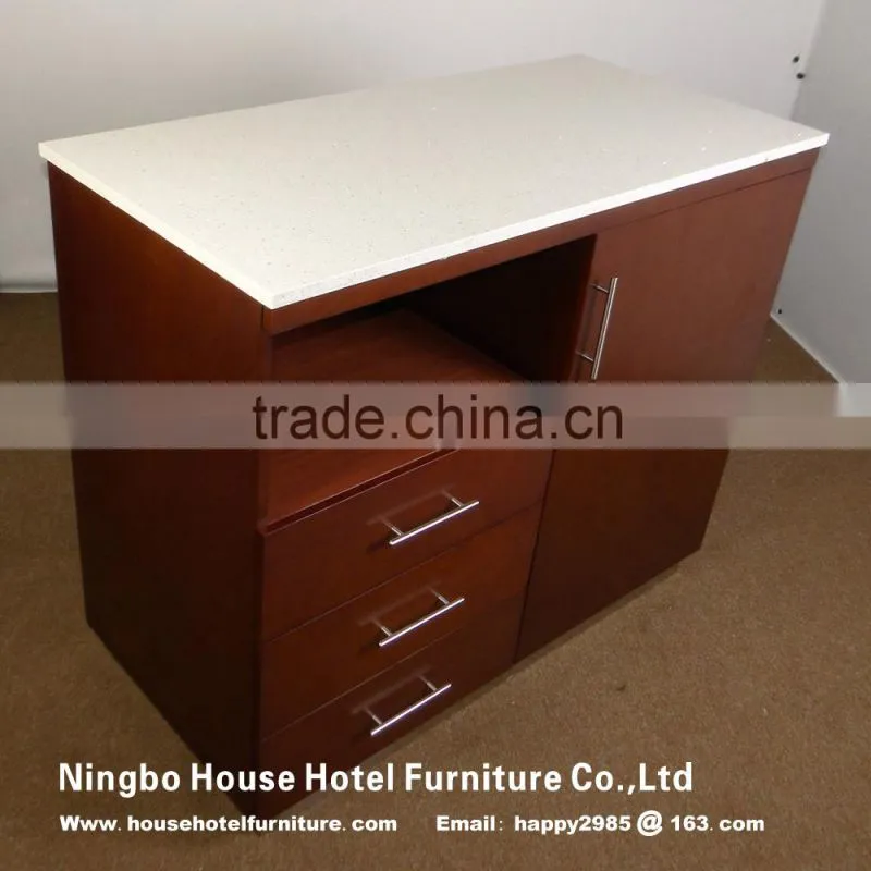 house hotel furniture left side nightstand with quarts top