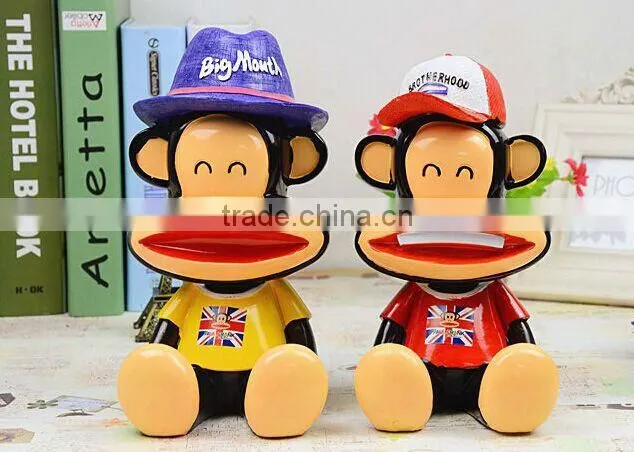 plastic piggy money box for promotion, eletric panda pvc piggy bank factory, cat stealing money plastic coin box