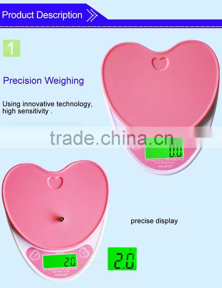 Heart-shape high accuracy load cell digital electronic scale WH-B18L
