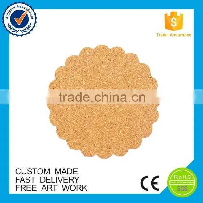 Wholesale printed cheap logo blank wood coaster customized