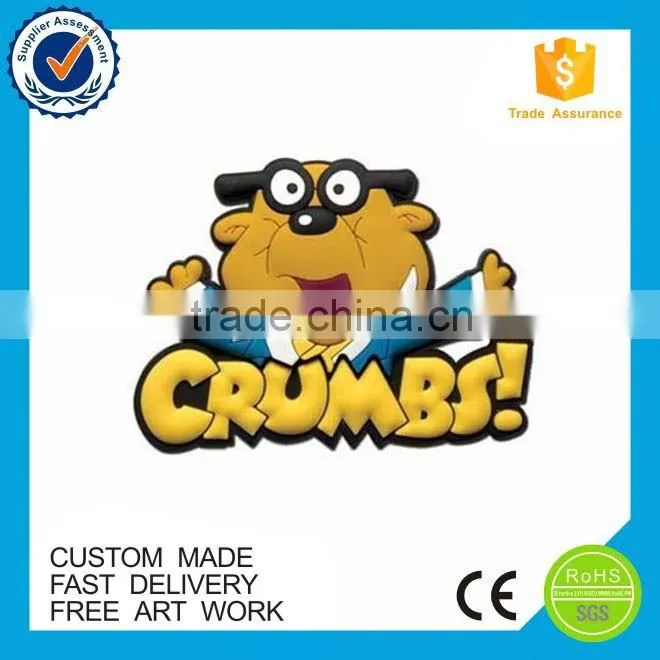 Home decoration cute design custom pvc fridge magnet