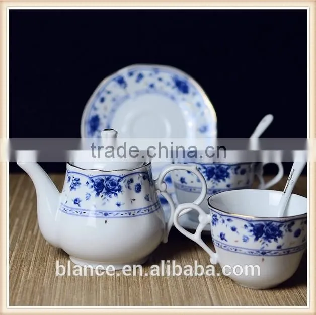 rose coffee tea set Cup/Saucer/Spoon Expresso Tasse Assiette