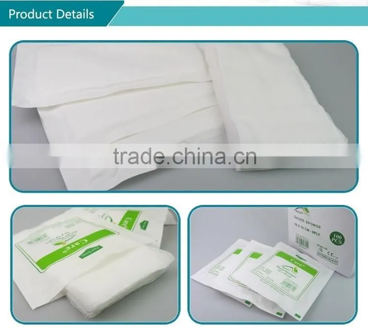 Medical Surgical Confirming Sterile Gauze Swabs With Detective Ray
