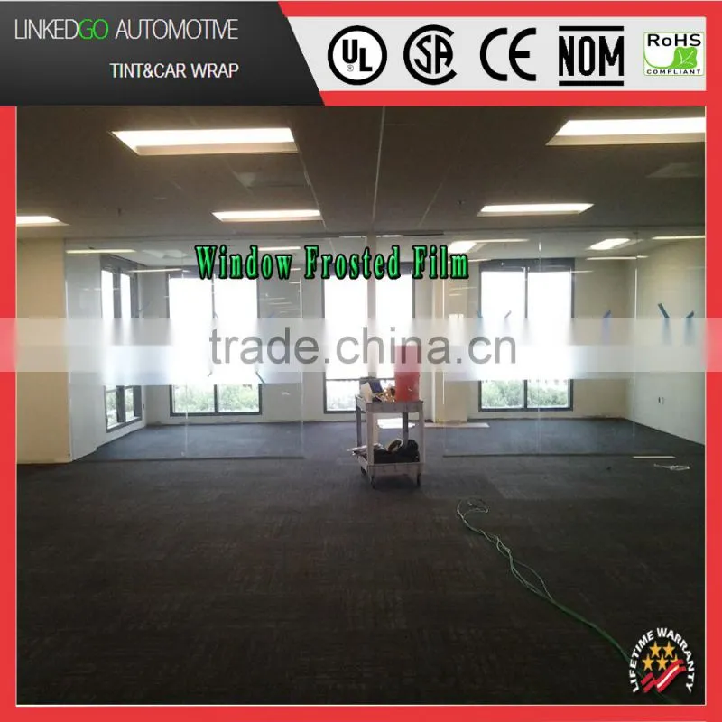 Best Price 1.52*30/60m frosted window film with self adhesive frosting film