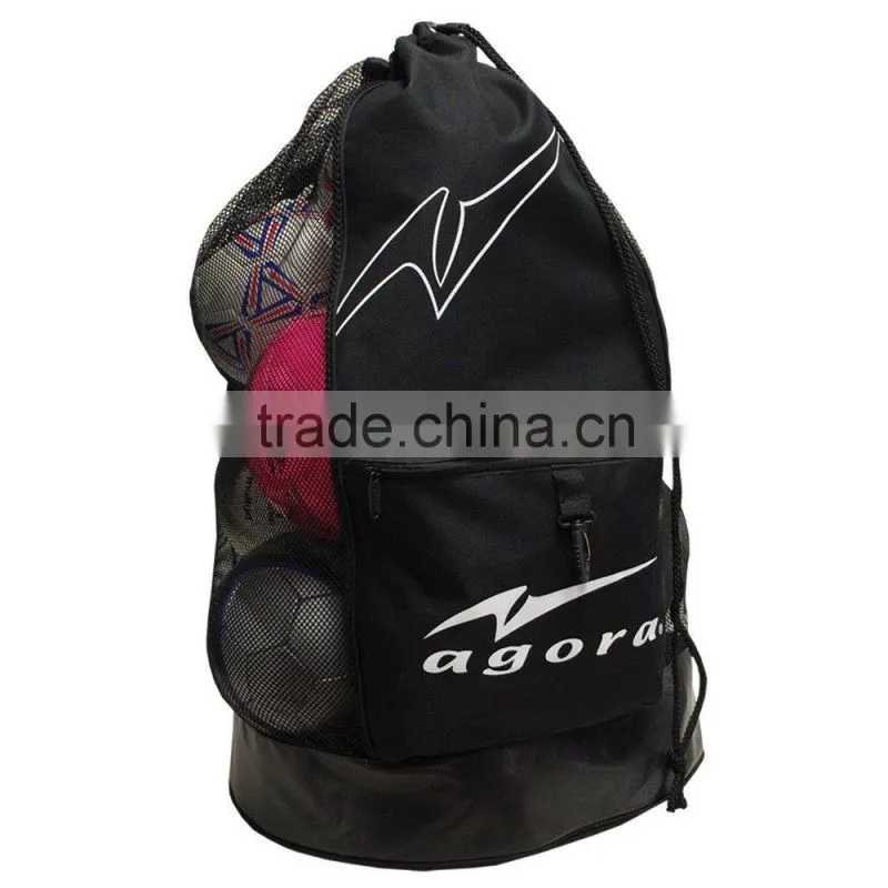 AGORA 12-15 Soccer Balls Heavy Duty Mesh Ball Carrier Bag