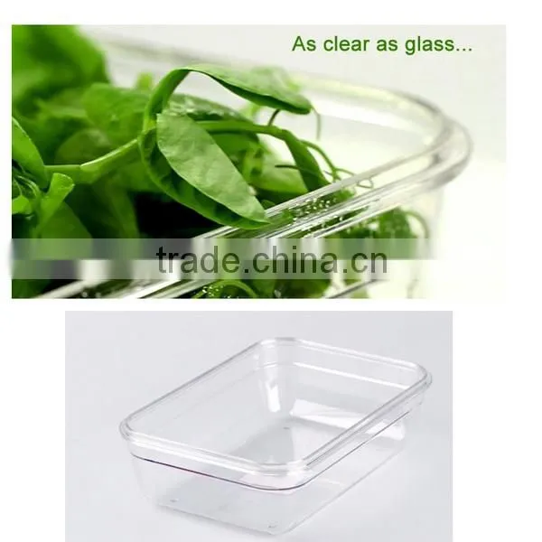BPA FREE Ultra Clear tritan container box wholesale