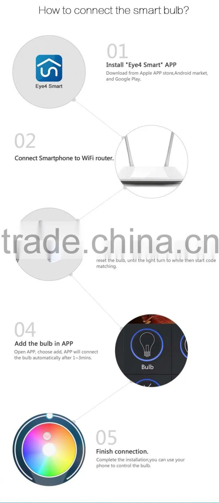 new flux wifi controlled android wifi lamp e27 holder