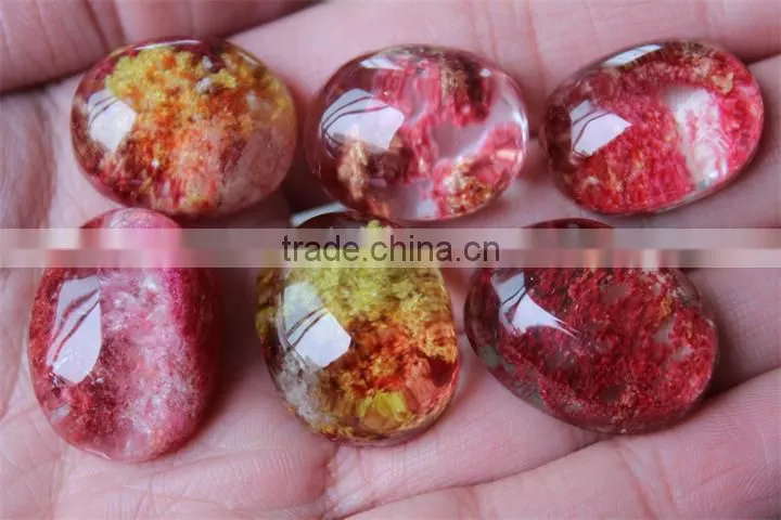 Natural Red Quartz Crystal Pendant/ Crystal Tumbled Stones