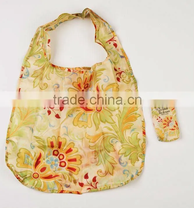 170T suprior quality polyester reusable folding shopping bags