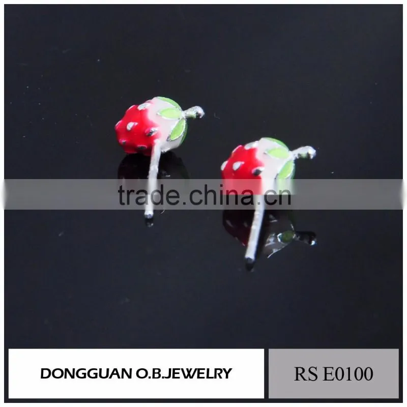 Wholesale European Style Free Shipping Silver Stud Earrings