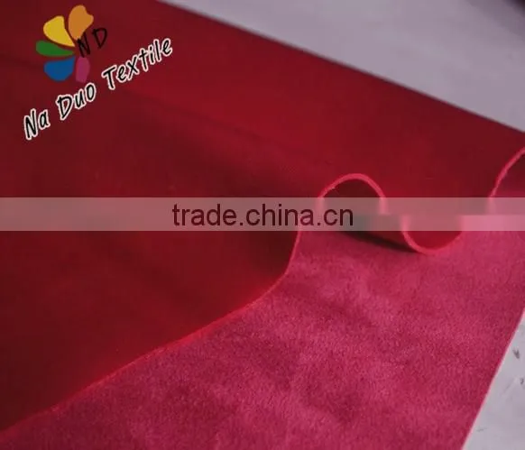 2016 Fashion Knitting Suede for garment/two or four way stretch knitting suede garment fabric