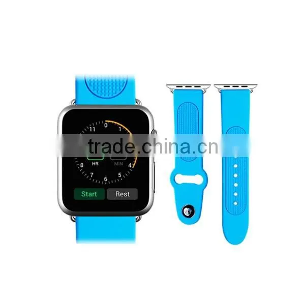 modern popular unique color 2016 silicone watch strap
