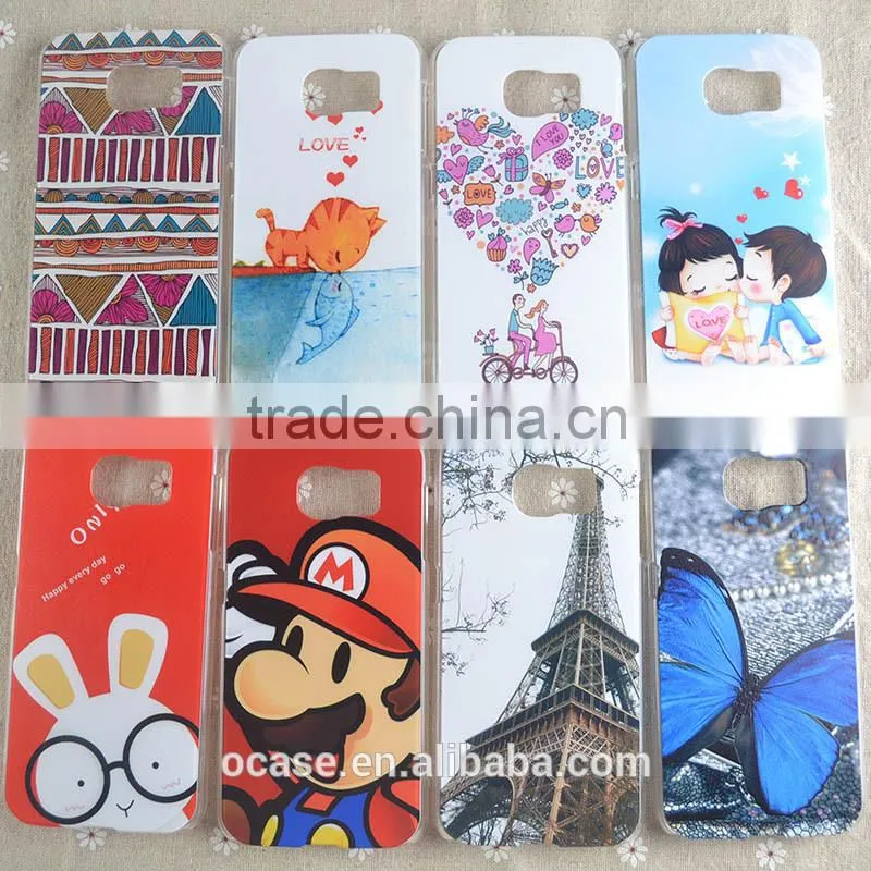 Printing Service PC Case Design Mobile Phone Back Cover For Samsung S6.
