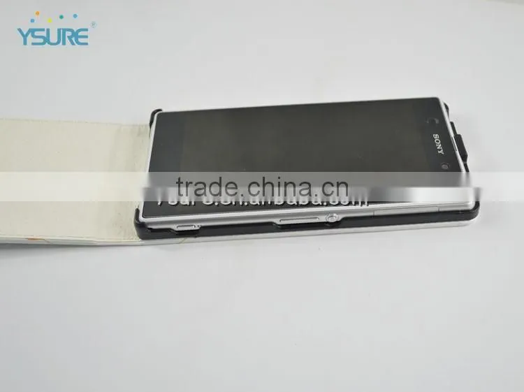 flower vertical flip cover case for sony xperia z1