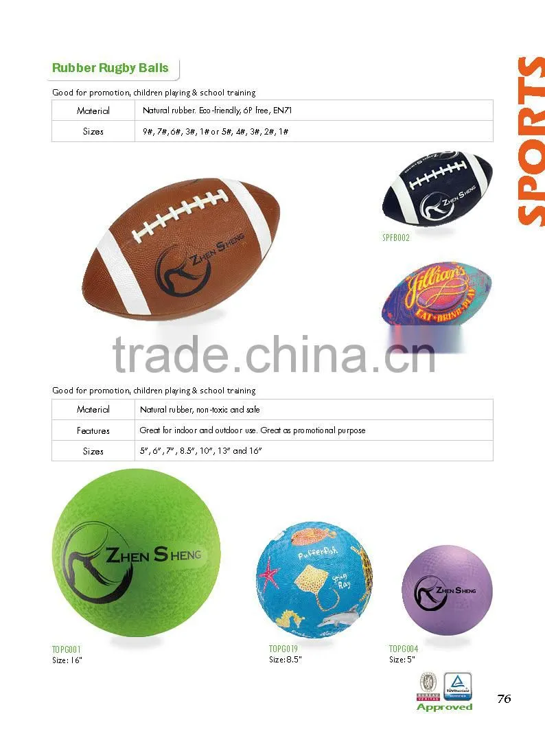 Zhensheng deflated sporting balls rubber soccer ball