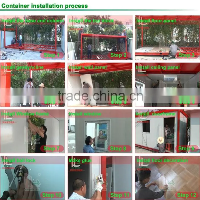 Light steel structure duplex container houses