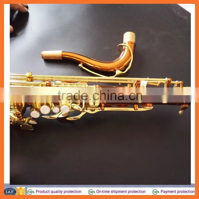 professional tenor saxophone dark gold saxophone/coffe gold saxophone