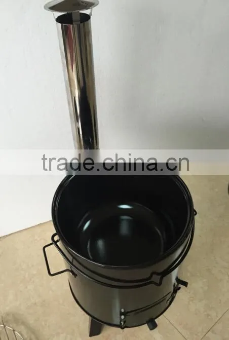 Hot sale multifunctional characoal bbq grill smoker grill with chimney