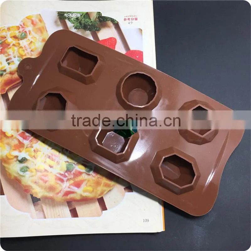 CTBED-224 Cholocate Mold 6 Even Jewel Safe Silicone Cake Mould Not Dyeing Not Fade Silicone Break Apart Chocolate Bar Mold