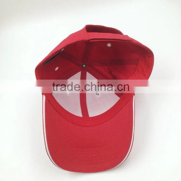6 panel promotional blank baseball cap