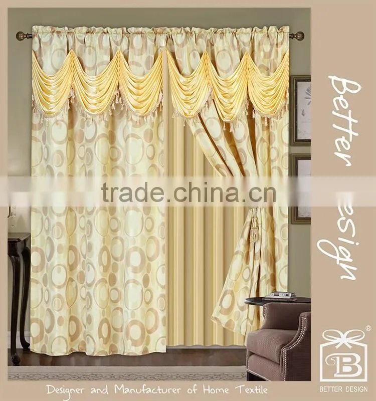 Cheap 2 PCS Luxury Classical Curtains Panel Decorative For Home