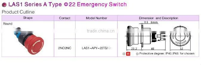 ONPOW illuminated push button reset switch(LAS1-A 22mm Series,Dia.22mm,CE,ROHS,REECH,IP40,IP65,Plastic,Industrial control)