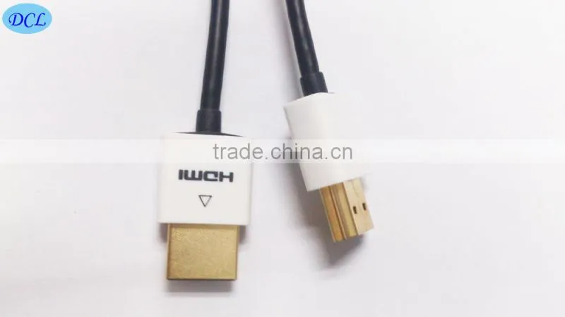 2M ABS shell slim hdmi cable with gold plated