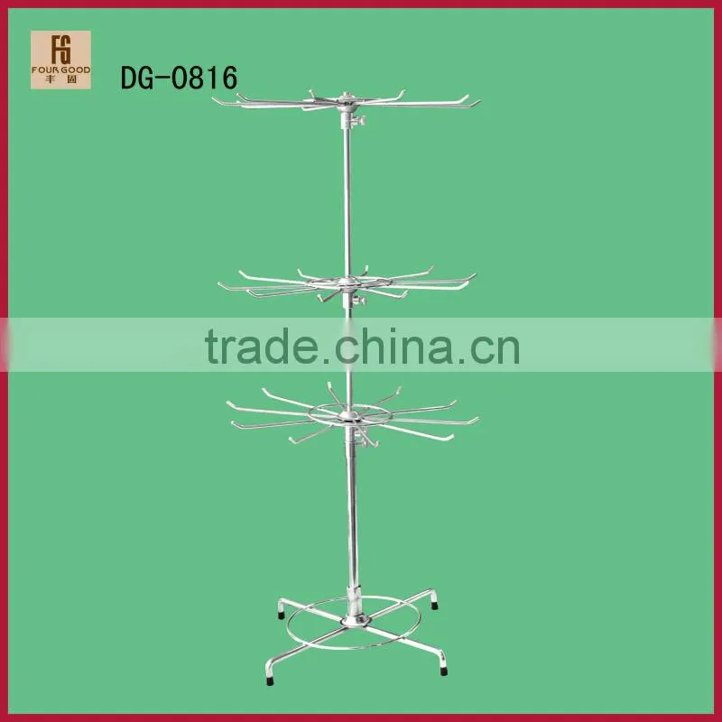 High quality supermarket&store 4-way heavy duty clothes rail