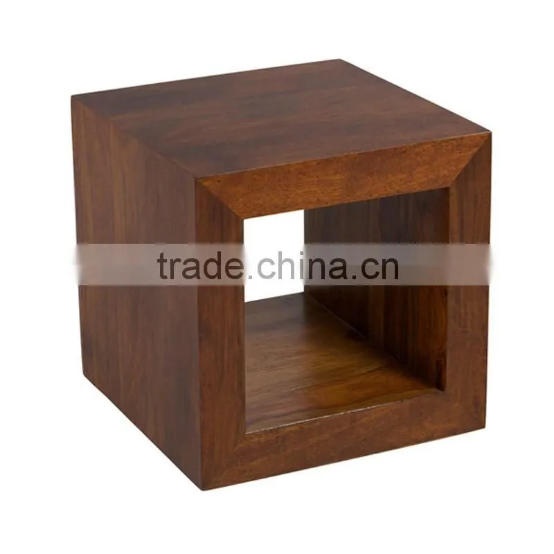 cheap cube wooden coffee table design
