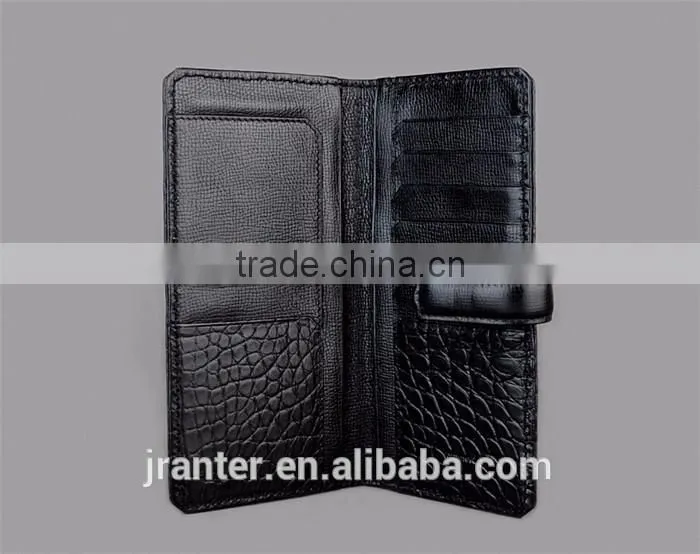 Luxury high-end fashion men wallet genuine crocodile leather mens long wallet