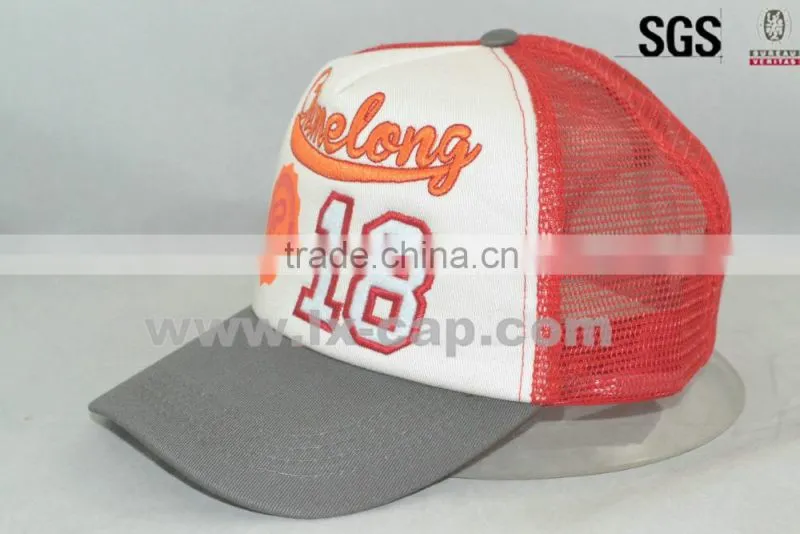 Wholesale cheap Most Popular flat brim trucker cap custom trucker cap with Factory Price