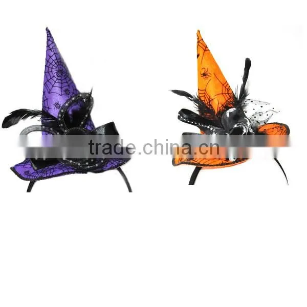 FASHION PRINTING FABRIC WITCH HAT HEADBAND