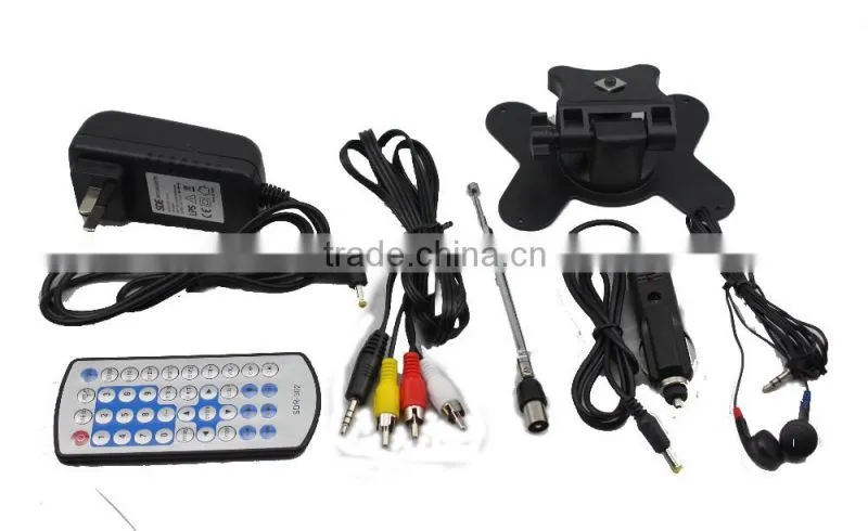 Car entertaiment 7 inch mini bus lcd tv
