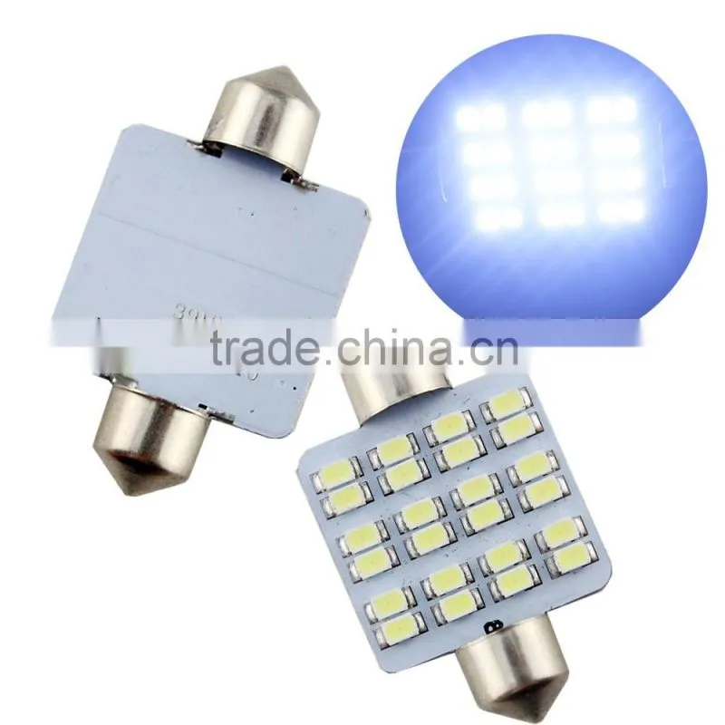 Hot 12v led bulb 1206 24smd auto led light 39mm festoon car roof led lights