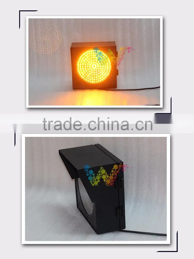 200MM yellow flashing light toll station warning traffic light pole