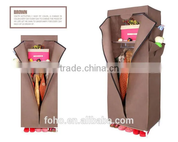 Mini wardrobe fitted wardrobe small wardrobe manufacturing ideas (FH-CM0508)