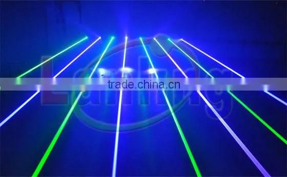 Green & Blue 8 lens stage laser DJ lighting show system for sale