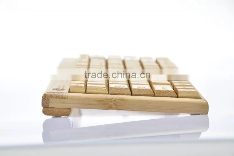 Wood wireless bluetooth keyboard, bamboo bluetooth keyboard for iphone/ipad/tablet