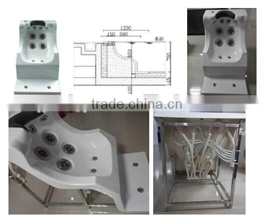 Swimming pool full body massage bed chair for pool side relax