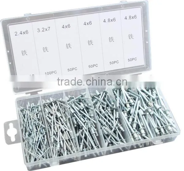 TC BV Certification 400pc Hardware Assorted Steel Rivets Box