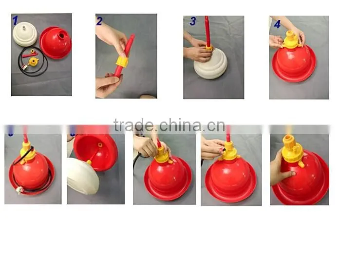 high quality Chicken or Duck Plastic Poultry Bell Plasson Drinker automatic chicken drinker